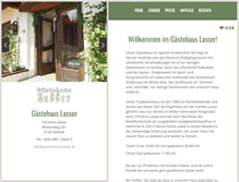 Tablet Screenshot of gaestehaus-lasser.at